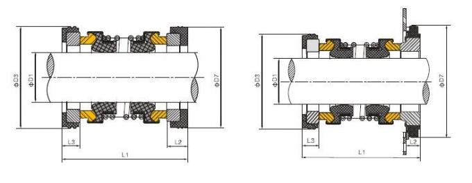Uit zijn evenwicht gebrachte Duikboot van de de Pomp de Mechanische Verbinding WQ van EA560D Burgmann 0